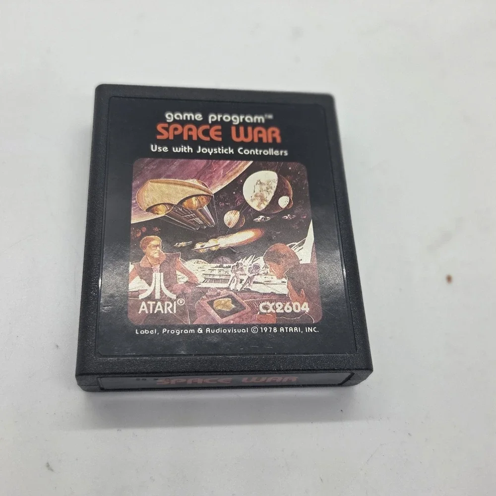 Space War Atari 2600 Video Game Cartridge‎ CX2604 Picture Label Tested 1978